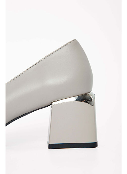 Tamer Tanca Kadın Hakiki Deri Vizon Topuklu Ayakkabı - Görsel 6