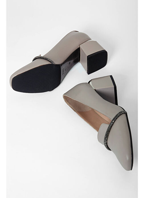 Tamer Tanca Kadın Hakiki Deri Vizon Topuklu Ayakkabı - Görsel 8