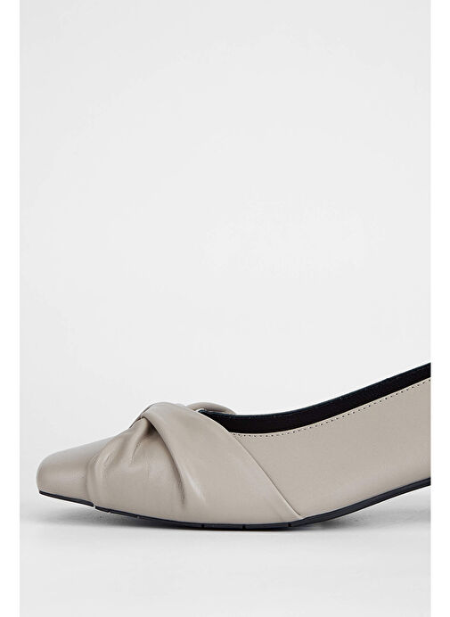 Tamer Tanca Kadın Hakiki Deri Vizon Topuklu Ayakkabı - Görsel 4