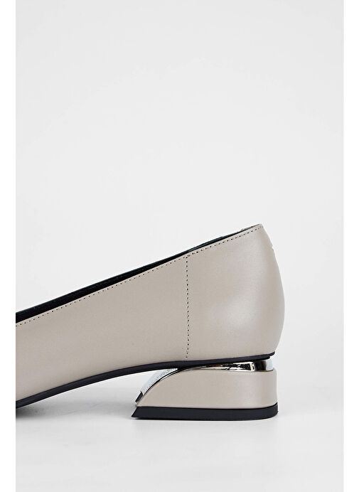 Tamer Tanca Kadın Hakiki Deri Vizon Topuklu Ayakkabı - Görsel 5