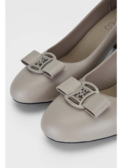 Tamer Tanca Kadın Hakiki Deri Vizon Topuklu Ayakkabı - Görsel 4