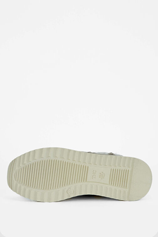 Tamer Tanca Kadın Hakiki Deri Bej Casual Bot - Görsel 6