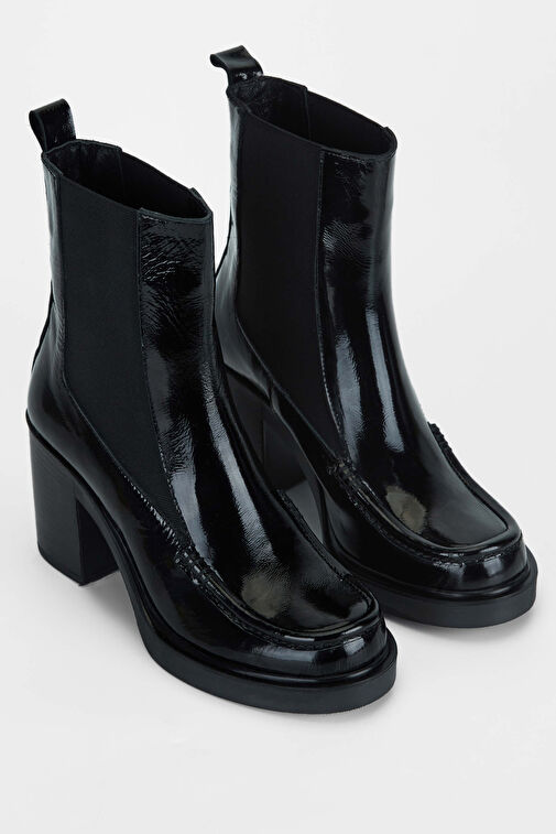 Tamer Tanca Kadın Hakiki Deri Siyah Casual Bot - Görsel 3