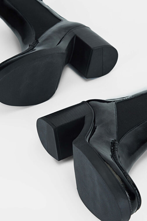 Tamer Tanca Kadın Hakiki Deri Siyah Casual Bot - Görsel 6