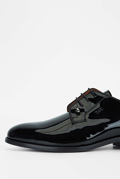 Tamer Tanca Erkek Hakiki Deri Siyah Klasik Ayakkabı - Görsel 4