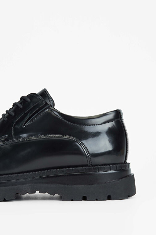 Tamer Tanca Siyah Erkek Deri Günlük Ayakkabı 818 2023 ERK AYK SK23/24 - Görsel 5