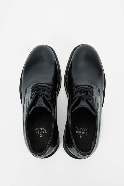 Tamer Tanca Siyah Erkek Deri Günlük Ayakkabı 818 2023 ERK AYK SK23/24 - Görsel 6