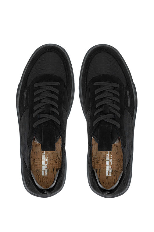 FESSURA Erkek Deri & Tekstil Siyah Sneakers & Spor Ayakkabı - Görsel 5
