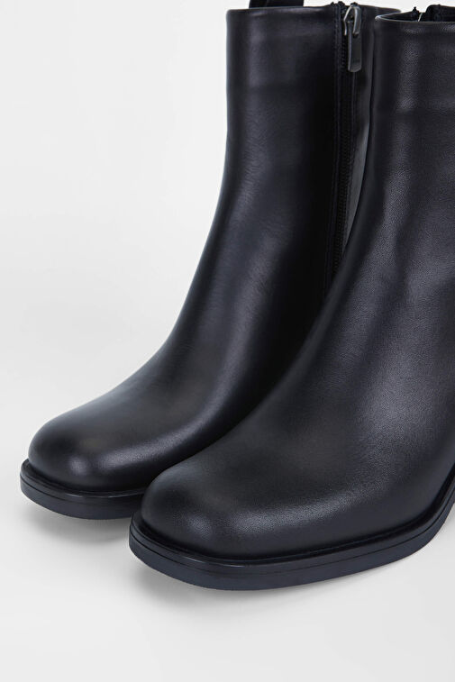 Tamer Tanca Kadın Hakiki Deri Siyah Deri Casual Bot - Görsel 4