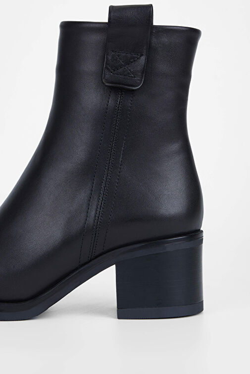 Tamer Tanca Kadın Hakiki Deri Siyah Deri Casual Bot - Görsel 6