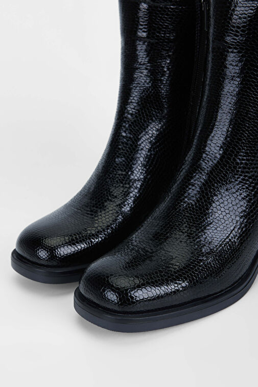 Tamer Tanca Kadın Hakiki Deri Siyah Casual Bot - Görsel 4