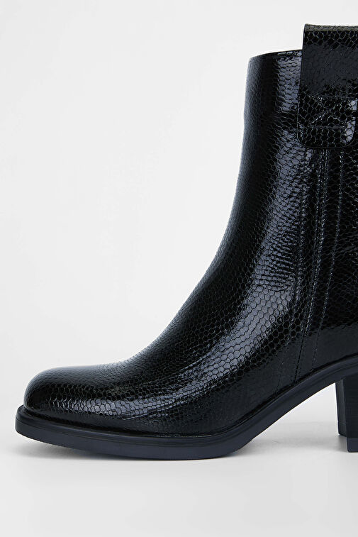 Tamer Tanca Kadın Hakiki Deri Siyah Casual Bot - Görsel 5