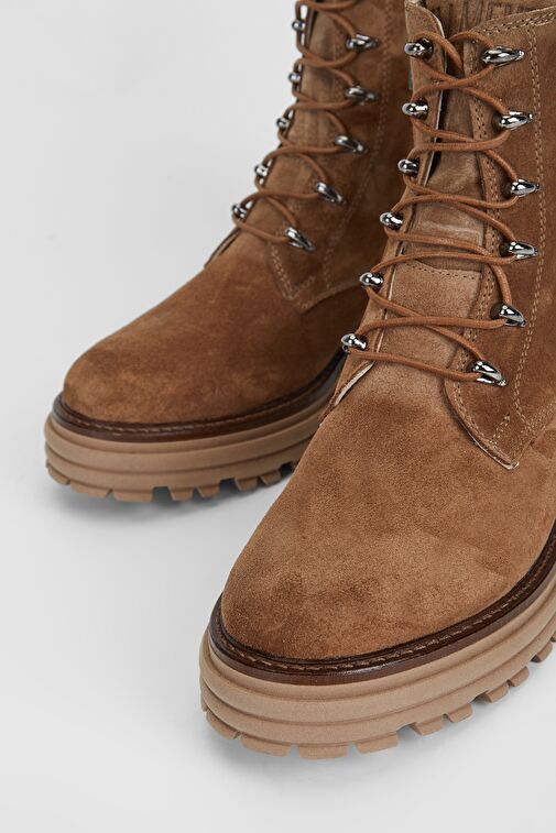 Valmenti Sirius Kadın Tütün Süet Hakiki Deri Casual Bot - Görsel 4