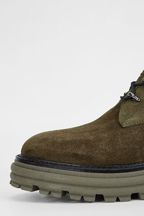 Valmenti Sirius Kadın Haki Süet Hakiki Deri Casual Bot - Görsel 5
