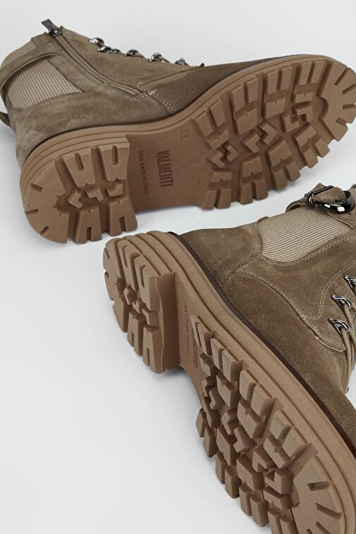 Valmenti Sirius Kadın Bej Süet Hakiki Deri Casual Bot - Görsel 8