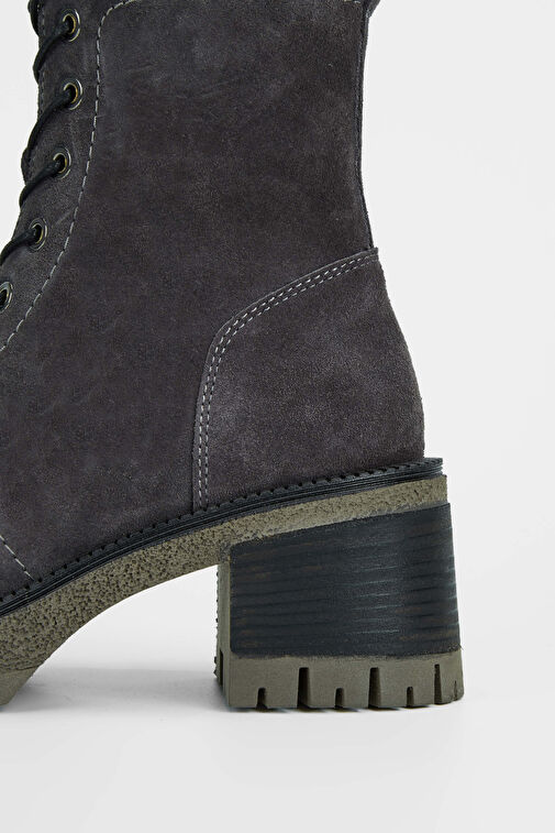 Tamer Tanca Kadın Hakiki Deri Taş Süet Casual Bot - Görsel 5