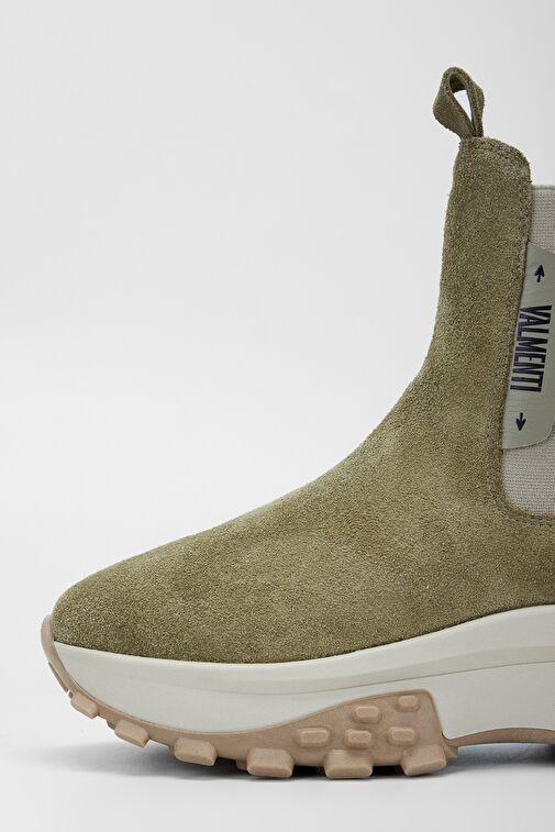 Valmenti Kadın Yeşil Süet Hakiki Deri Casual Bot - Görsel 4