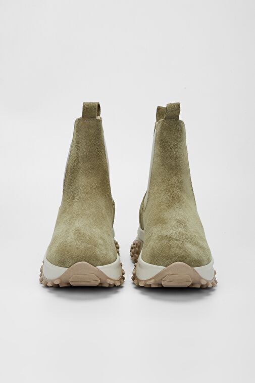 Valmenti Kadın Yeşil Süet Hakiki Deri Casual Bot - Görsel 7