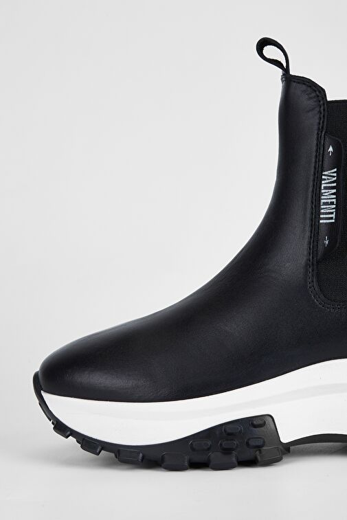 Valmenti Kadın Siyah Hakiki Deri Casual Bot - Görsel 5