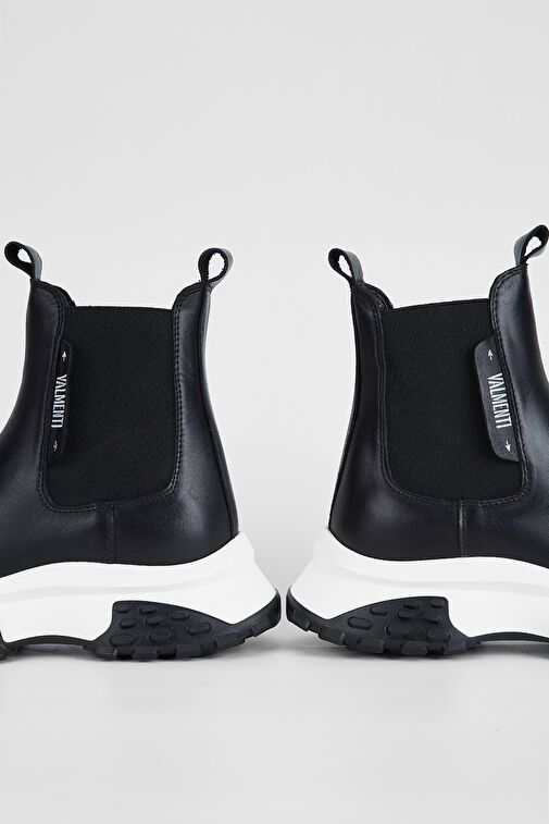 Valmenti Kadın Siyah Hakiki Deri Casual Bot - Görsel 7