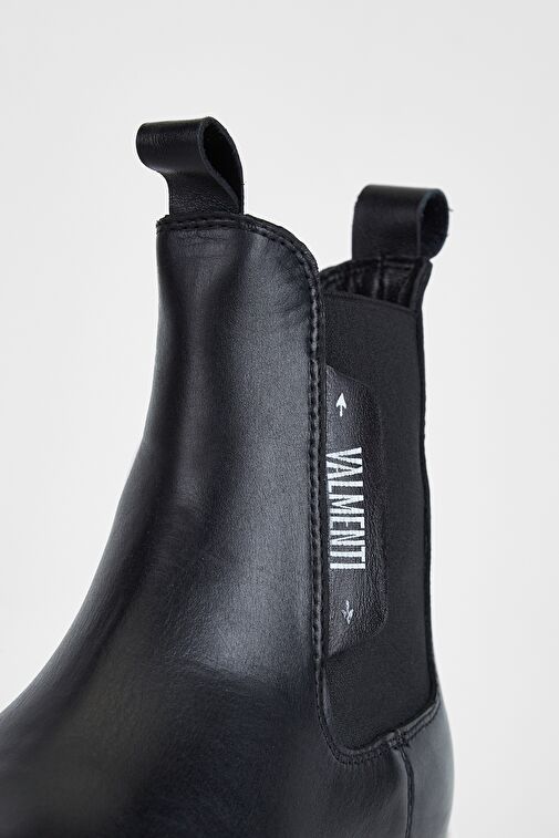 Valmenti Kadın Siyah Hakiki Deri Casual Bot - Görsel 8