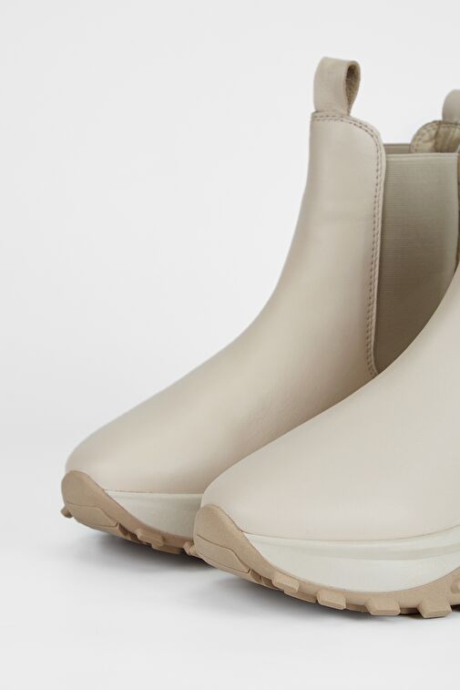 Valmenti Kadın Bej Hakiki Deri Casual Bot - Görsel 4