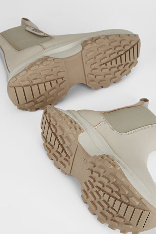 Valmenti Kadın Bej Hakiki Deri Casual Bot - Görsel 8