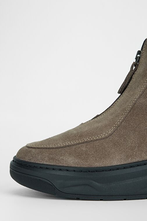 Valmenti Kadın Vizon Süet Hakiki Deri Casual Bot - Görsel 5