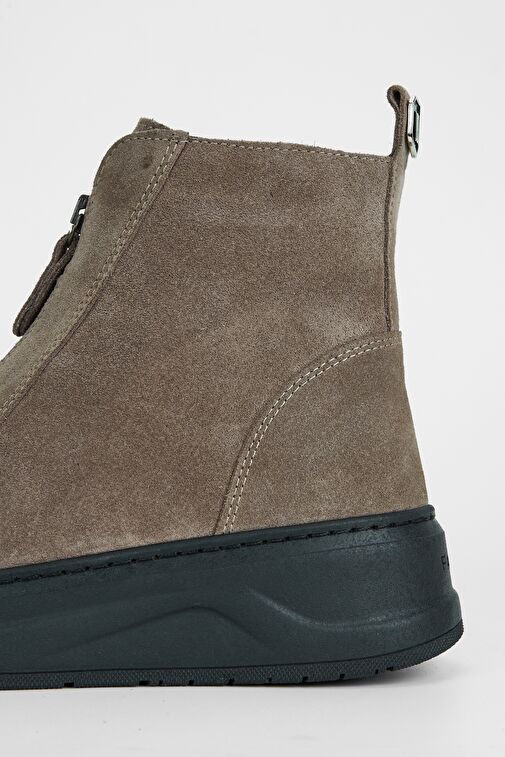 Valmenti Kadın Vizon Süet Hakiki Deri Casual Bot - Görsel 6