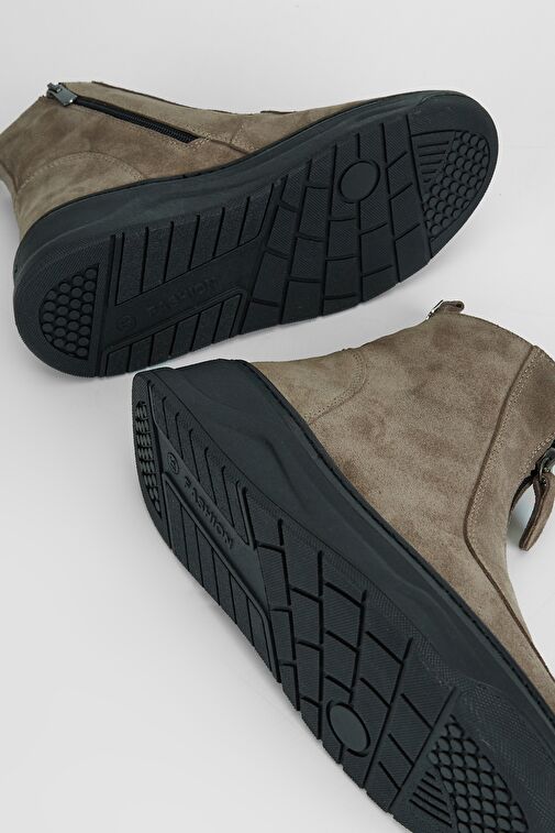 Valmenti Kadın Vizon Süet Hakiki Deri Casual Bot - Görsel 7