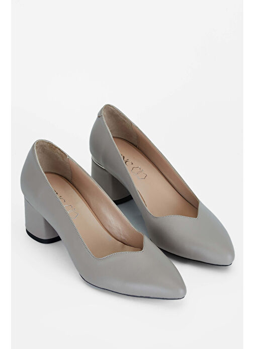 Tamer Tanca Kadın Hakiki Deri Vizon Topuklu Ayakkabı - Görsel 3