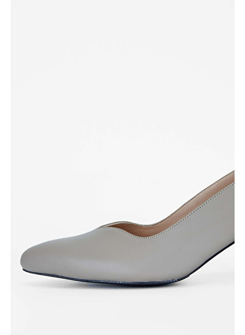 Tamer Tanca Kadın Hakiki Deri Vizon Topuklu Ayakkabı - Görsel 4