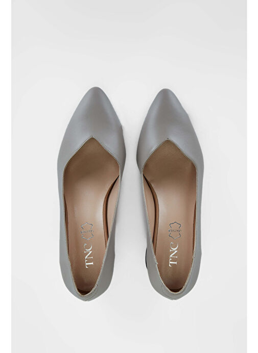 Tamer Tanca Kadın Hakiki Deri Vizon Topuklu Ayakkabı - Görsel 6