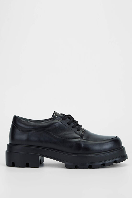 Tamer Tanca Siyah Kadın Deri Günlük Ayakkabı 923 1014 BN AYK SK23/24 - Görsel 2