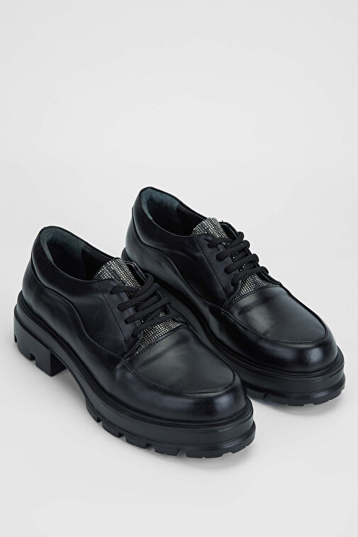 Tamer Tanca Siyah Kadın Deri Günlük Ayakkabı 923 1014 BN AYK SK23/24 - Görsel 3