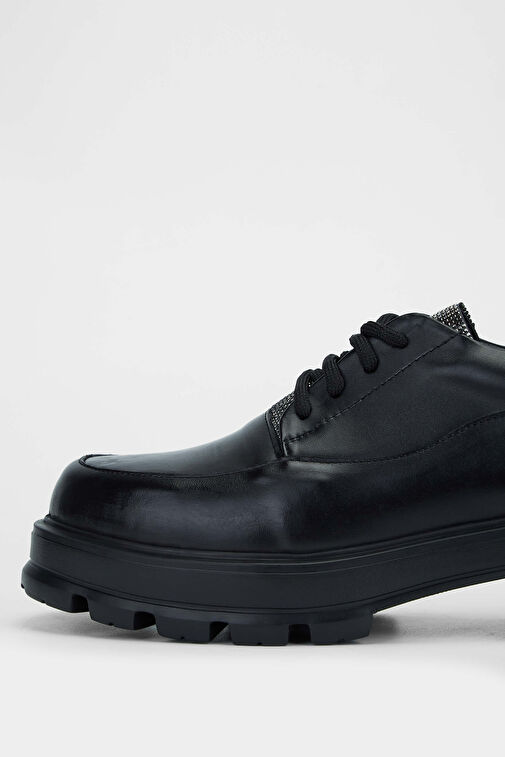 Tamer Tanca Siyah Kadın Deri Günlük Ayakkabı 923 1014 BN AYK SK23/24 - Görsel 4