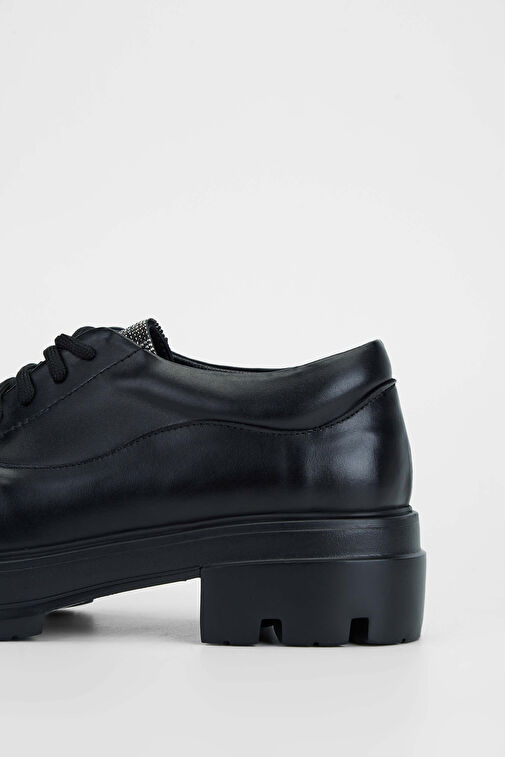 Tamer Tanca Siyah Kadın Deri Günlük Ayakkabı 923 1014 BN AYK SK23/24 - Görsel 5