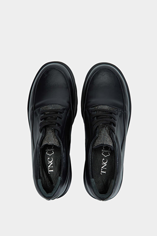 Tamer Tanca Siyah Kadın Deri Günlük Ayakkabı 923 1014 BN AYK SK23/24 - Görsel 6