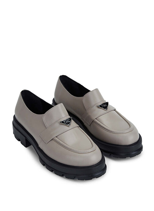 Tamer Tanca Kadın Hakiki Deri Vizon Loafer Ayakkabı - Görsel 3