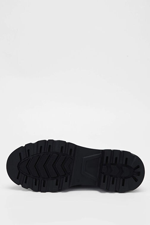 Tamer Tanca Kadın Suni Deri Siyah Açma Loafer Ayakkabı - Görsel 8