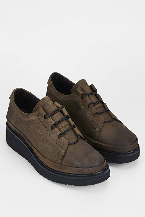 Tamer Tanca Siyah Kadın Nubuk Günlük Ayakkabı 824 1054 BN AYK SK23/24 - Görsel 3