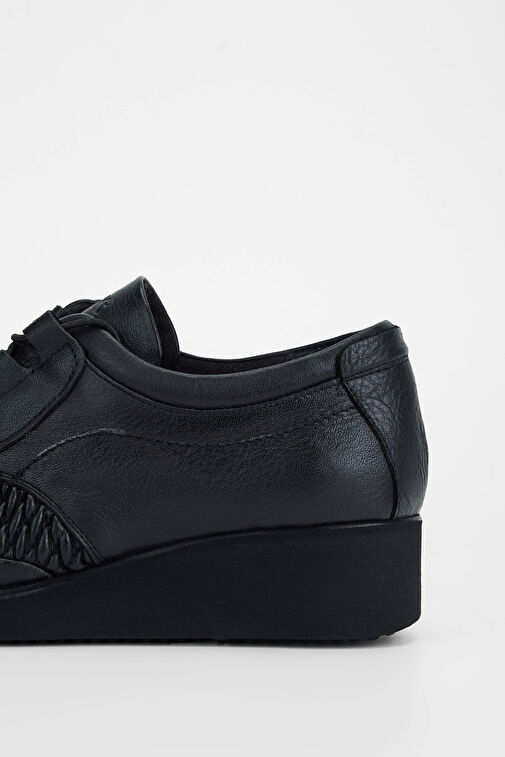 Tamer Tanca Siyah Kadın Deri Günlük Ayakkabı 824 1034 BN AYK SK23/24 - Görsel 5