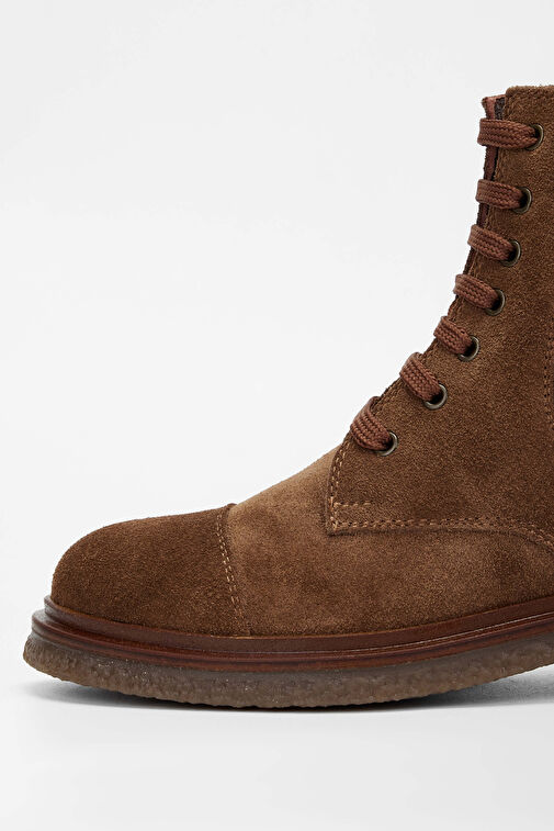 Tamer Tanca Kadın Hakiki Deri Kahverengi Casual Bot - Görsel 4