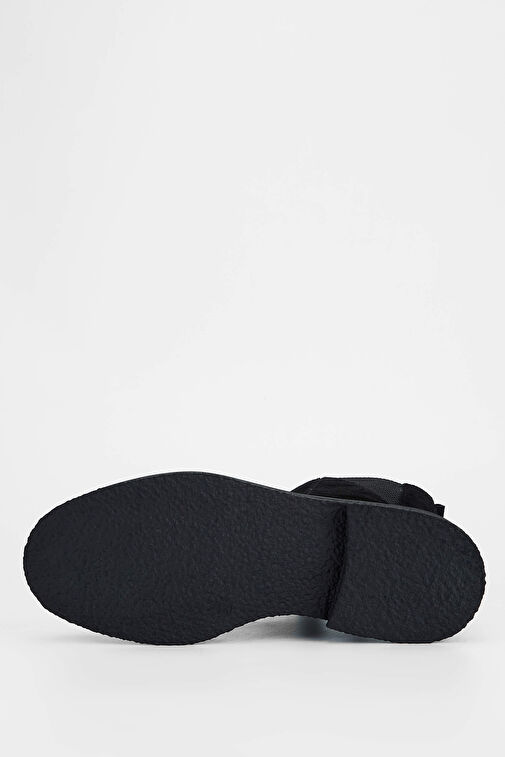 Tamer Tanca Kadın Hakiki Deri Siyah Süet Casual Bot - Görsel 8