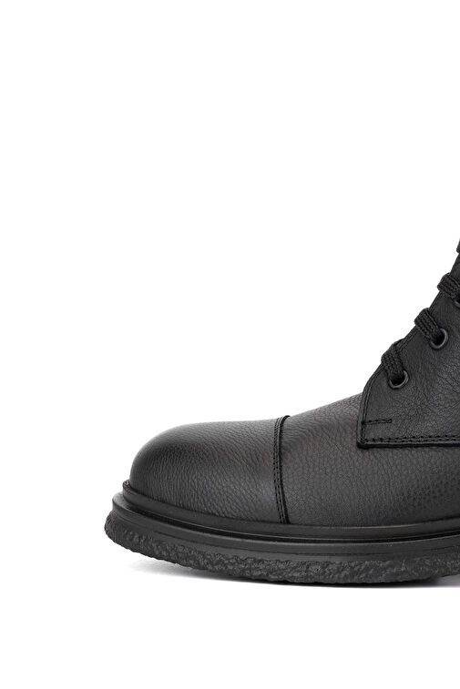 Tamer Tanca Kadın Hakiki Deri Siyah Deri Casual Bot - Görsel 7