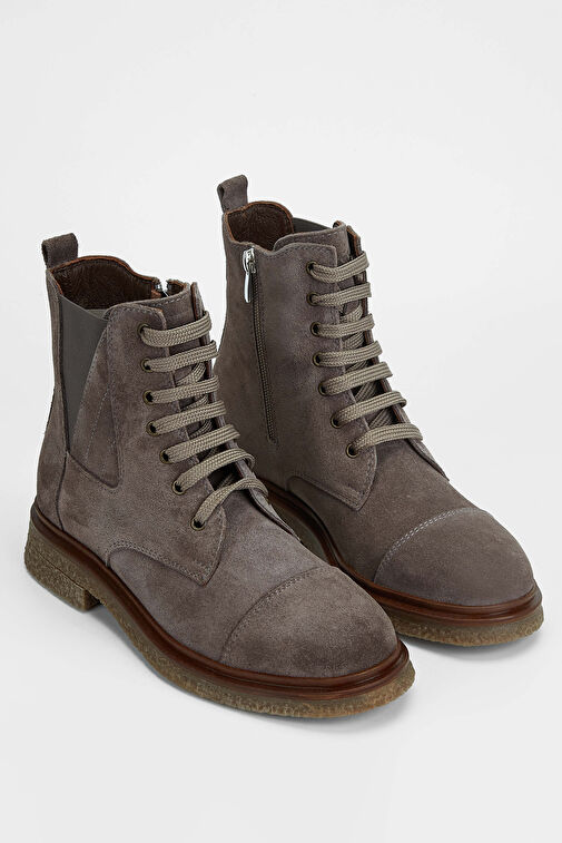 Tamer Tanca Kadın Hakiki Deri Vizon Casual Bot - Görsel 3