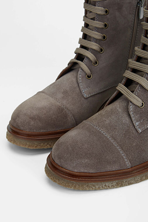 Tamer Tanca Kadın Hakiki Deri Vizon Casual Bot - Görsel 4