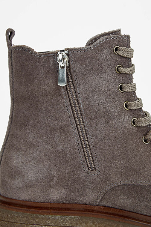 Tamer Tanca Kadın Hakiki Deri Vizon Casual Bot - Görsel 7