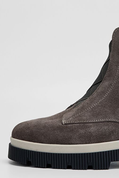 Valmenti Kadın Vizon Süet Hakiki Deri Casual Bot - Görsel 4