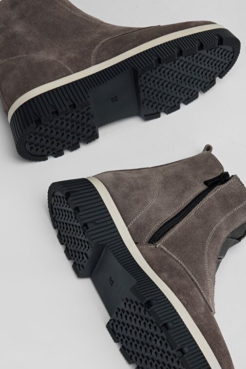 Valmenti Kadın Vizon Süet Hakiki Deri Casual Bot - Görsel 6